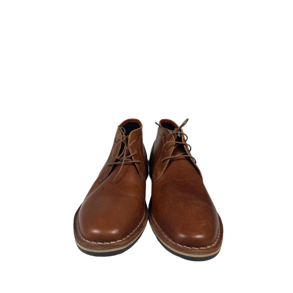 Steve Madden Men's Brown Leather Harken Ankle Chukka Boots - 13